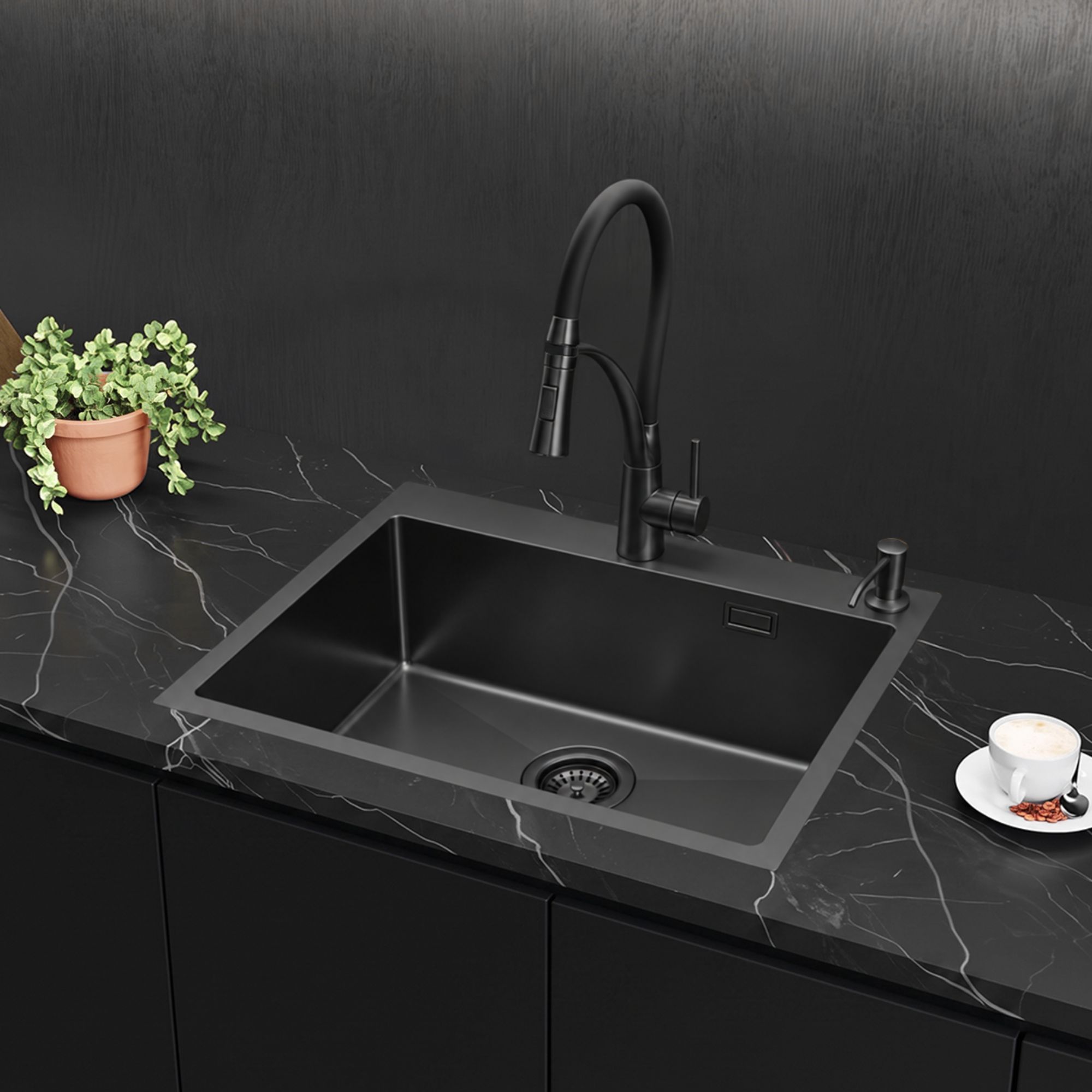Zlew stalowy Steel Sink 65 aranżacja